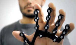 dbGlove is a sensory device designed to help the deaf-blind communicate. 